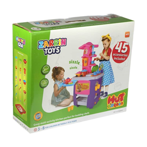 اسباب بازی آشپزخانه کلبه 45 پارچه زرین تویز ZARRIN TOYS_اسباب بازی لوازم خانگی